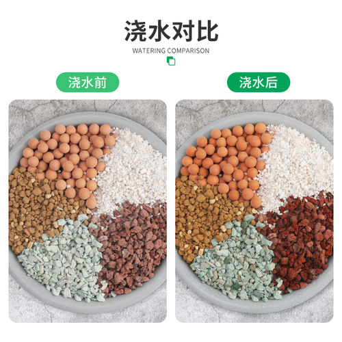 铺面石多肉专用颗粒土植物营养土花盆栽透气麦饭石陶粒火山石蛭石 - 图2