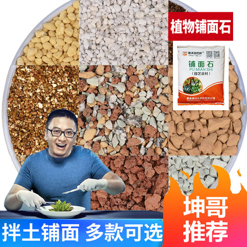 铺面石通用型多肉植物颗粒拌土盆栽垫底透气陶粒麦饭石火山岩蛭石 - 图0