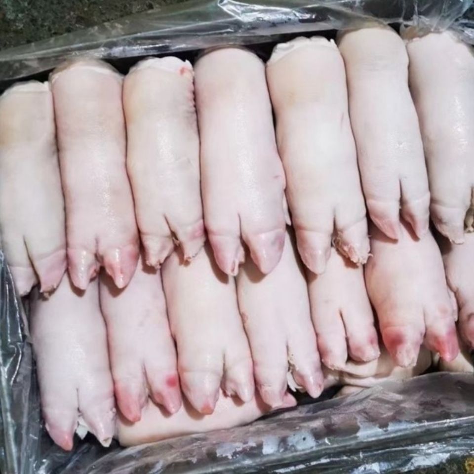 冷冻带筋猪蹄 20只左右纯干猪手不注水卤菜饭店 20斤江浙沪皖包邮_虎窝淘