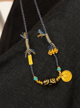 新中式古法金2025新款锁骨链