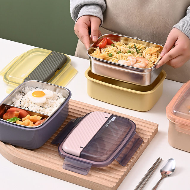 Office workers/students/children three-purpose stainless steel lunch boxes