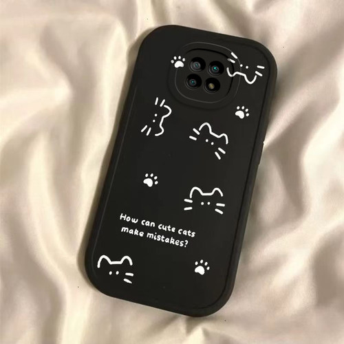 适用红米Note9手机壳5G版小米RedmiNote95G保护4G套Redmi新款RED可爱Not软硅胶n0te全包防摔noto男女线条猫咪 - 图2