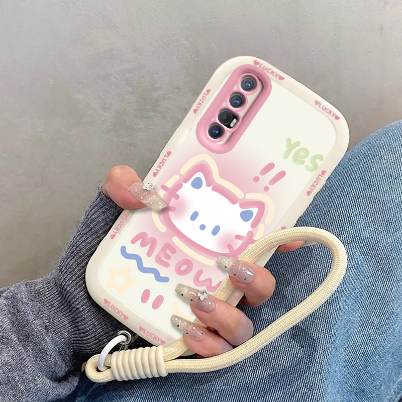 适用OPPOReno3Pro手机壳OPPO新款Reno套OPPOReon硅胶0PP0Ren03Pr0高级感OPPORone全包防摔Por5G男女害羞kt猫 - 图2