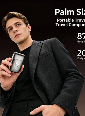 Compact  Charge Mini Dual Rotary Shaver For Men Travel
