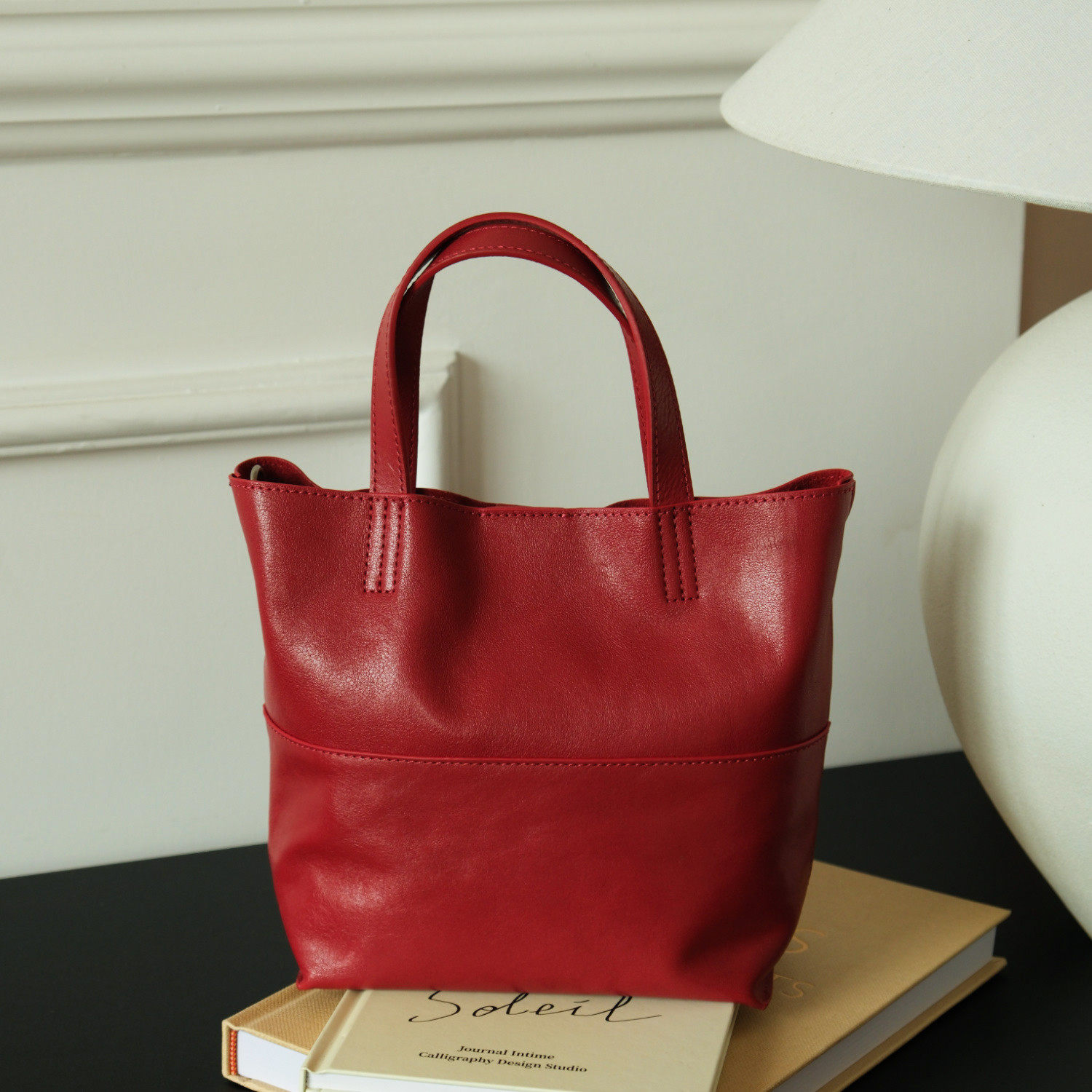 【EZRO】一作 高级植鞣牛皮真皮简约手提托特水桶包斜挎百搭女包,淘宝优惠券,粉丝福利购,淘宝优惠卷