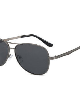 男士新款开车专用圆脸偏光墨镜