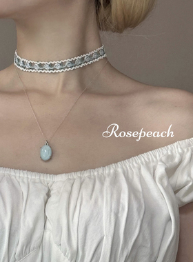 rosepeach「百合圣心」原创小众洛可可古董vintage少女choker项链