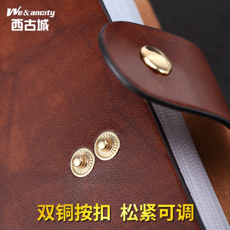 大容量多卡位女真皮卡套防消磁卡包 西古城卡包