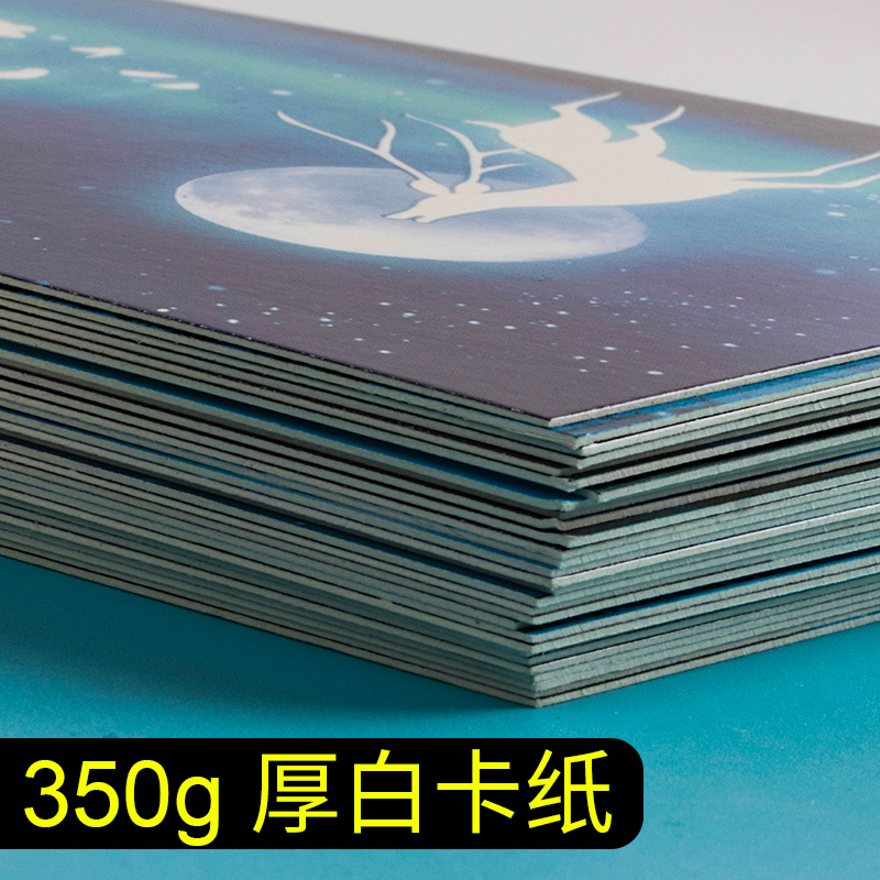 Commemorative postcard greeting card simple literary art