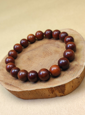 雷击枣木手串男女款老木料不上漆