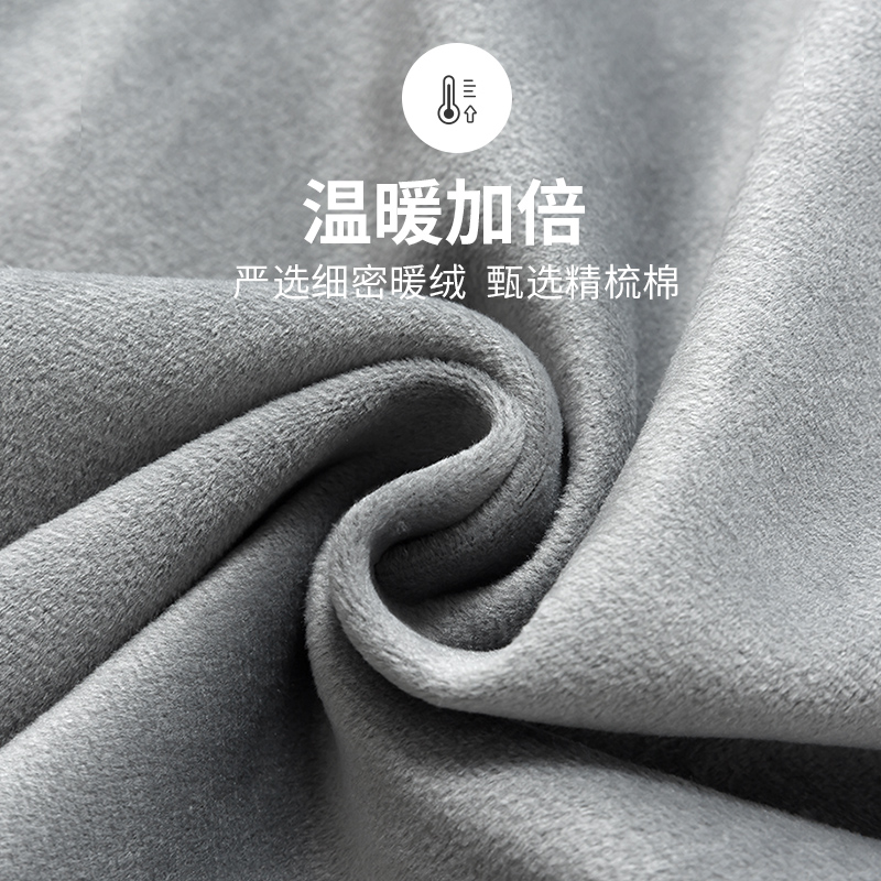夫尼保罗旗舰店【大暖熊】保暖内衣男套装加厚加绒冬青年防寒冬季衣裤潮流韩版秋2