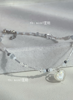 心霞｜原创小众设计清新可爱ins高级简约捷克珠串珠项链锁骨链