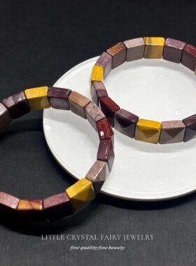 天然蛋黄石手排手链diy原创diy水晶礼物女生文玩珠宝外贸饰品小众