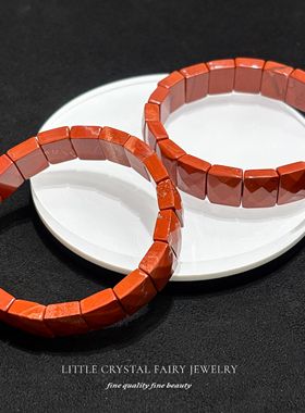 天然红碧玉手牌手链可diy流行外贸水晶项链材料串珠女生首饰