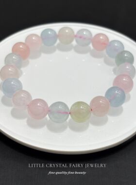 天然摩根石水晶手串手链diy原创学生文艺礼物女生春夏流行饰品