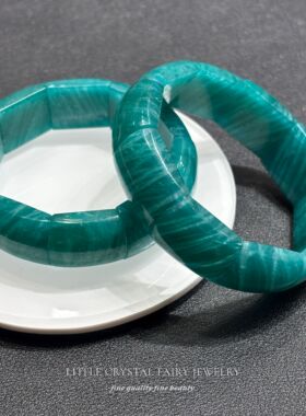 天然老矿天河石手排手牌手串手链diy串珠材料原创女生水晶礼物