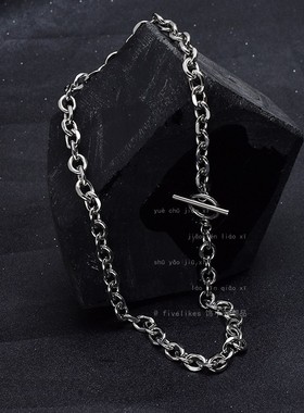 OT扣批角链钛钢项链不掉色