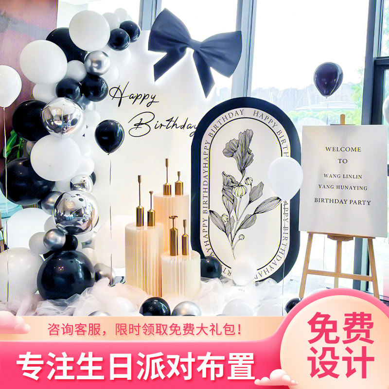 生日装饰场景布置18岁成人礼男士女生派对成年气球kt板背景墙套餐,淘宝优惠券,粉丝福利购,淘宝优惠卷
