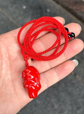 实木红色水牛挂件十二生肖