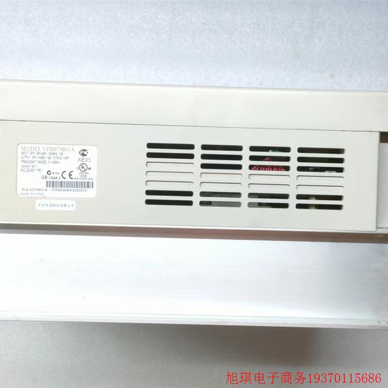 拍前询价:台达变频器7.5kw VFD075B43A 380V 二手原装拆机 现货