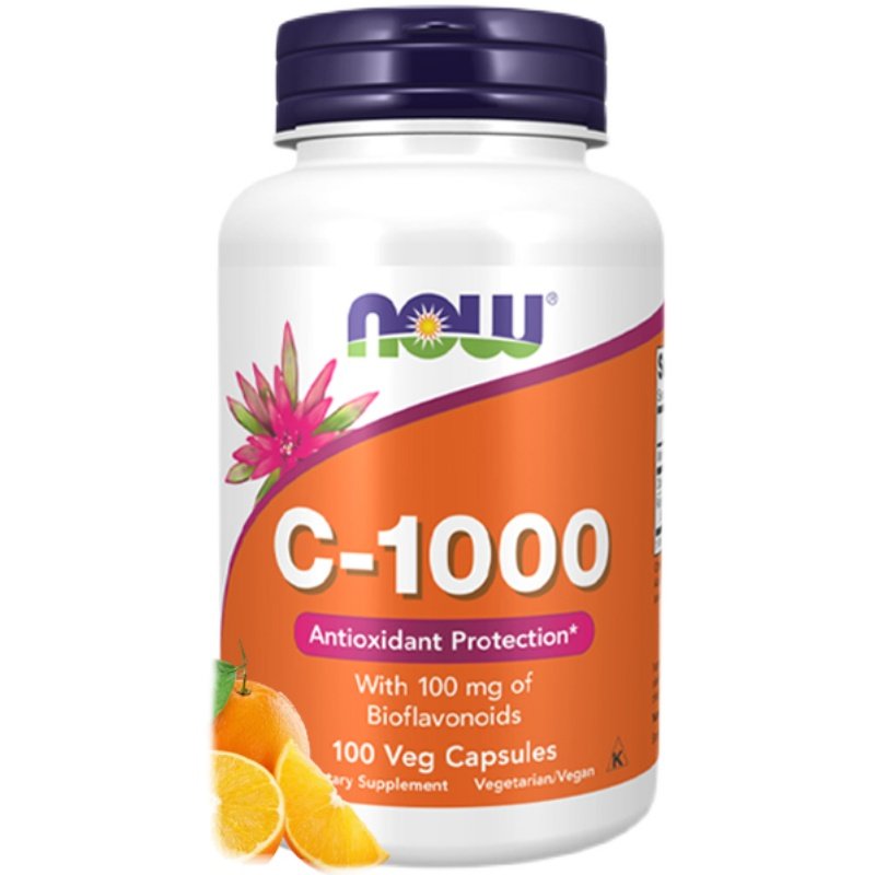 正品美国诺奥NOW FOODS维生素C1000mg 100粒生物类黄酮VC片胶囊,淘宝优惠券,粉丝福利购,淘宝优惠卷
