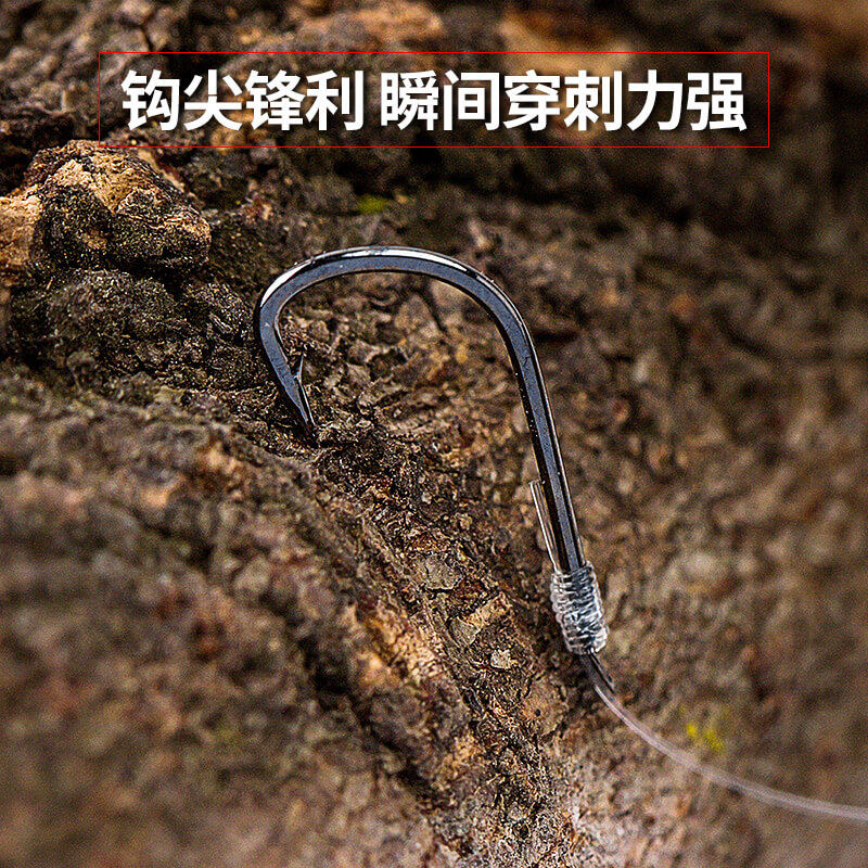 逸钓者手工精绑鱼钩绑好成品仕挂新关东子线组双钩串钩有倒刺鱼钩_虎窝淘