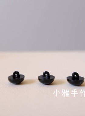进口玩偶玩具狗狗手缝蘑菇山型纽扣眼睛手工DIY饰品配件娃娃公仔