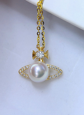 DIY配件S925纯银珍珠吊坠空托