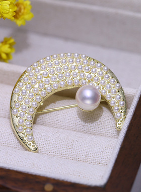 DIY饰品配件甜美少女珍珠胸针空