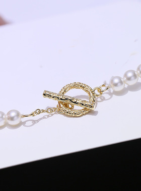 DIY配件S925纯银珍珠项链OT扣