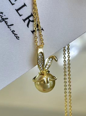 DIY配件S925纯银珍珠吊坠空托可