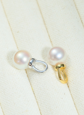 DIY配件S925纯银珍珠吊坠空托