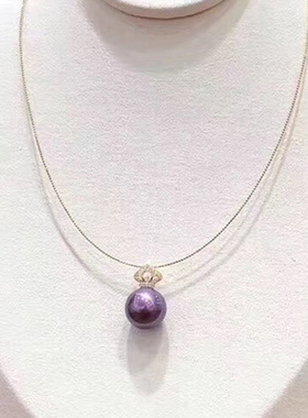 diy配件s925纯银珍珠皇冠半成品