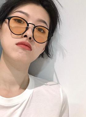 防紫外线圆形复古男女墨镜