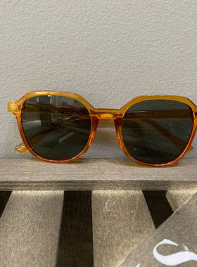 网红街拍太阳镜女韩版男个性圆脸