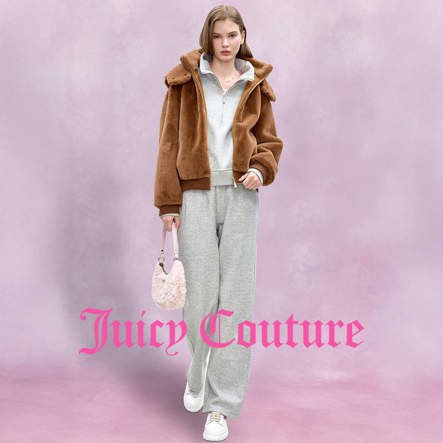 Juicy Couture【slow cleanfit系列】橘滋外套女25年冬季连帽上衣 - 图2