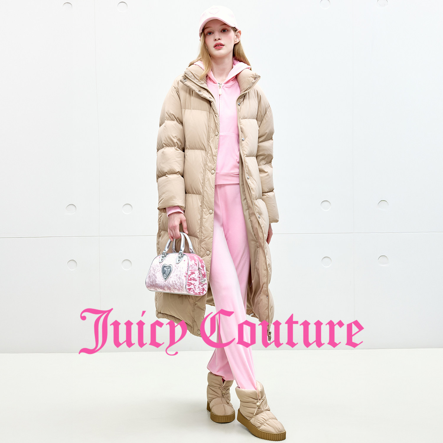 【90白鸭绒】Juicy Couture橘滋羽绒服女25年冬新款保暖长厚外套,淘宝优惠券,粉丝福利购,淘宝优惠卷