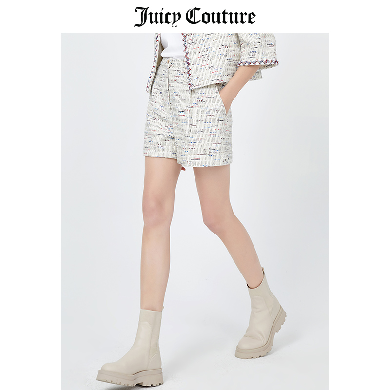 Juicy Couture橘滋美式夏季新款短裤女士时尚休闲百搭显瘦裤子女 - 图2