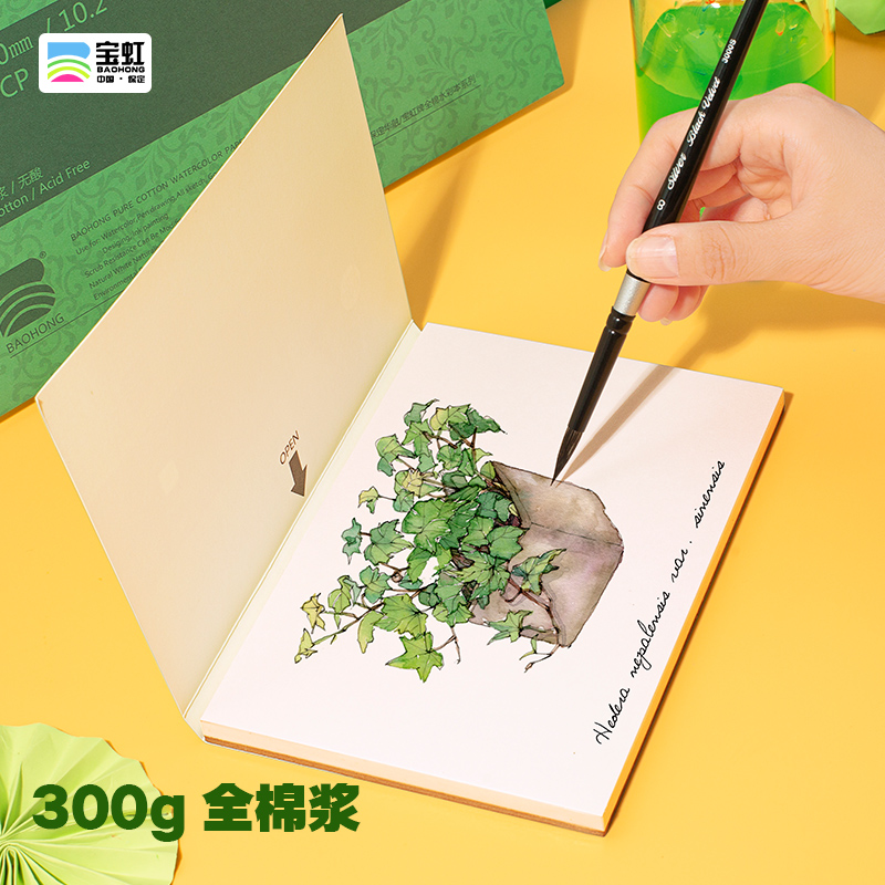 宝虹水彩本绘画本体验装四面封胶 单本包邮四面封胶棉桨水彩本 鲁轩办公专营店 淘优券 宝虹水彩本绘画本体验装四面封胶 单本包邮四面封胶棉桨水彩本 鲁轩办公专营店 淘优券