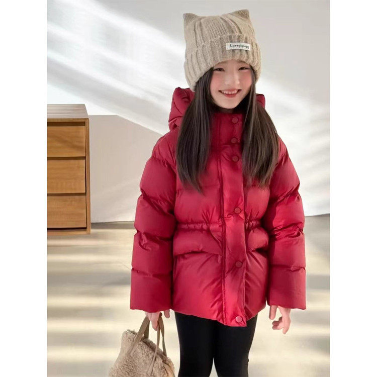 女童羽绒服冬季2025新款连帽中长款收腰羽绒外套儿童保暖白鸭绒冬,淘宝优惠券,粉丝福利购,淘宝优惠卷