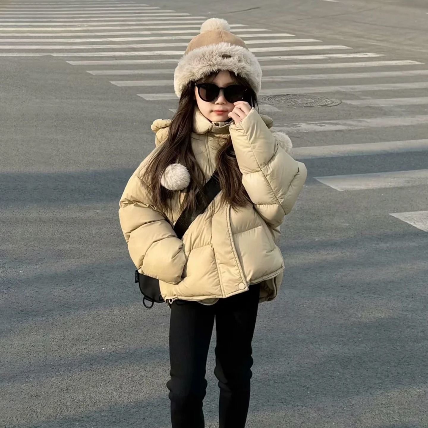 2026新款女童短款洋气加厚棉服韩版连帽面包服冬季外套保暖舒适,淘宝优惠券,粉丝福利购,淘宝优惠卷