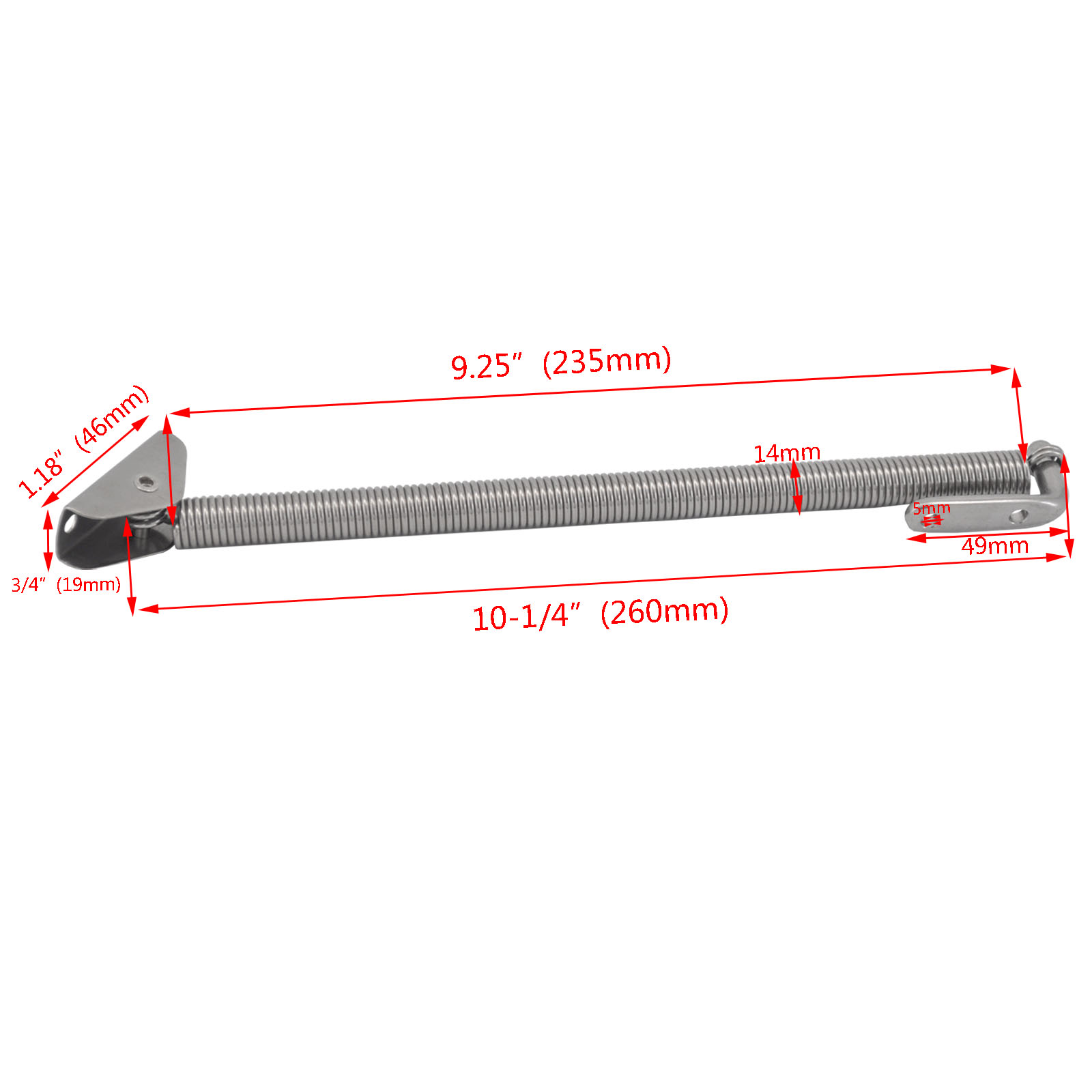 船用304不锈钢210mm/260mm舱口舱门弹簧支撑器舷窗调节器露营配件 - 图1