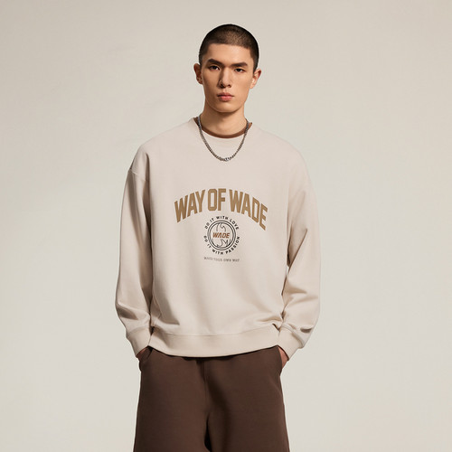 李宁男子韦德卫衣新款韦德系列时尚宽松套头运动休闲卫衣AWDU277 - 图2