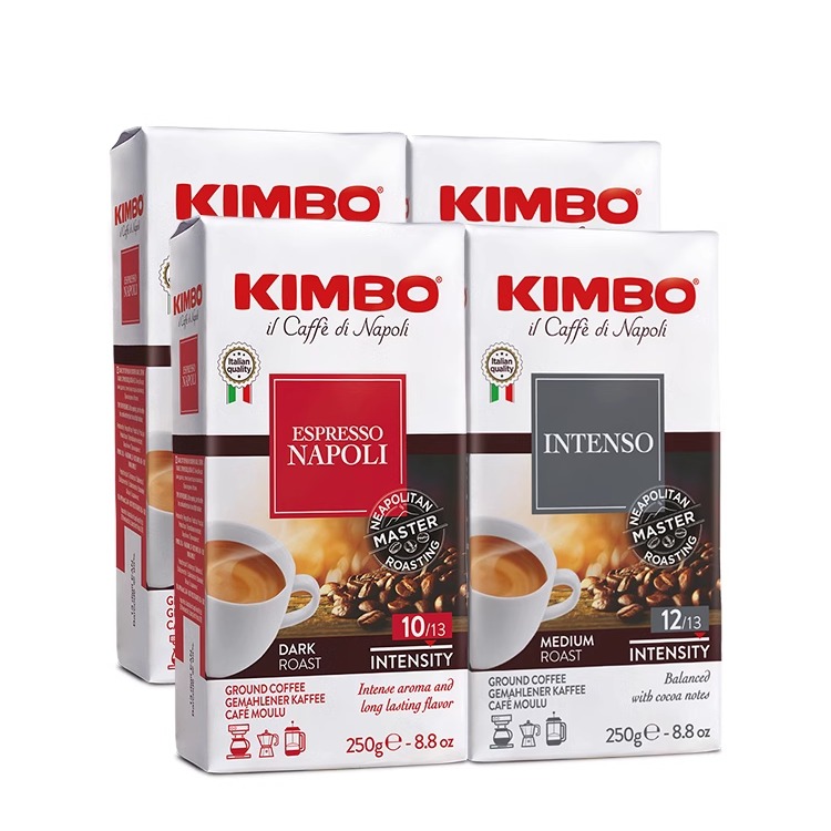 kimbo意大利原装进口手冲现磨黑咖啡粉250g*4包特浓醇香意式 - 图3