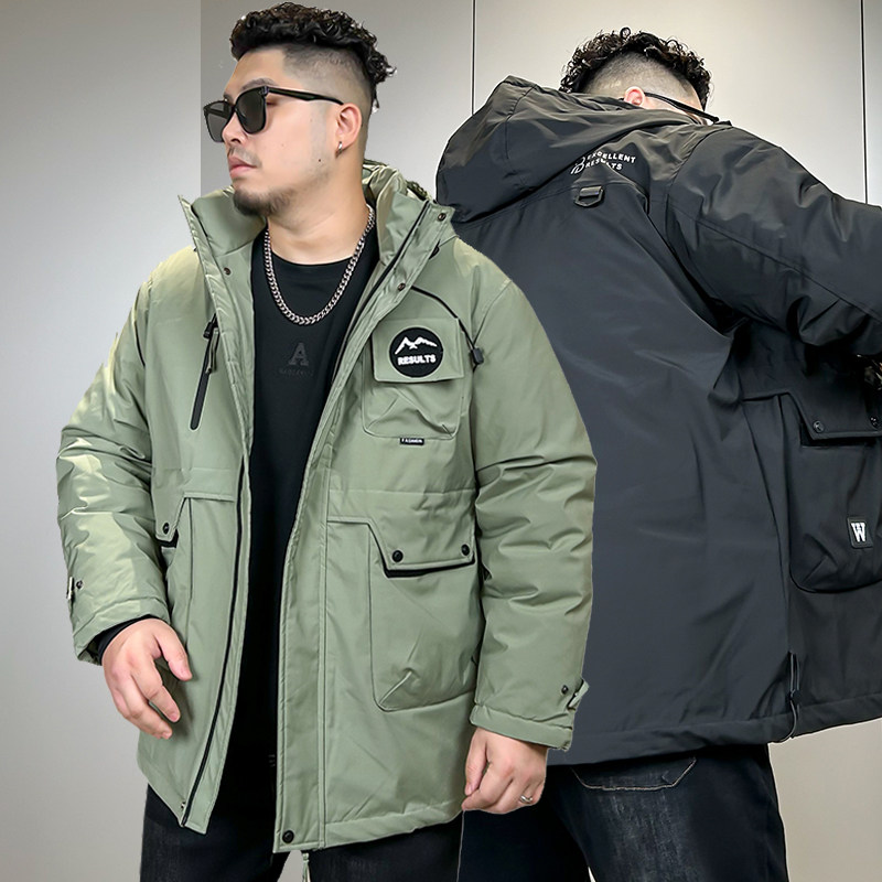 显瘦特大码冬季新款防寒棉服男胖子加肥加大宽松冲锋棉衣加厚外套,淘宝优惠券,粉丝福利购,淘宝优惠卷