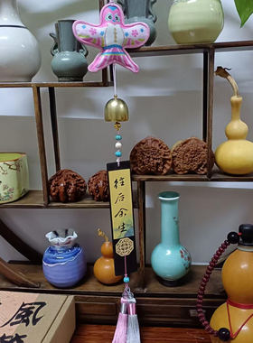 上新情人节七夕手写定制非遗风筝风铃礼物潍坊纸鸢香包挂件祝福礼