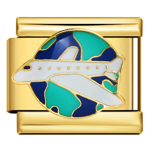 金底可爱猫咪蝴蝶意大利模块手链滴油不锈钢DIY表带情侣闺蜜礼物 - 图0