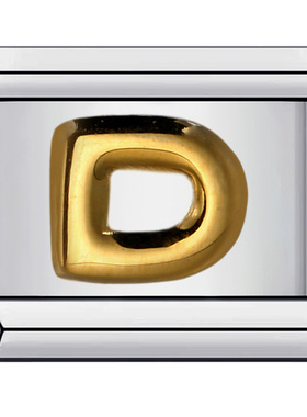 钛钢金英文字母DIY模块手链