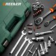 Green forest auto repair tool sleeve ratchet wrench set