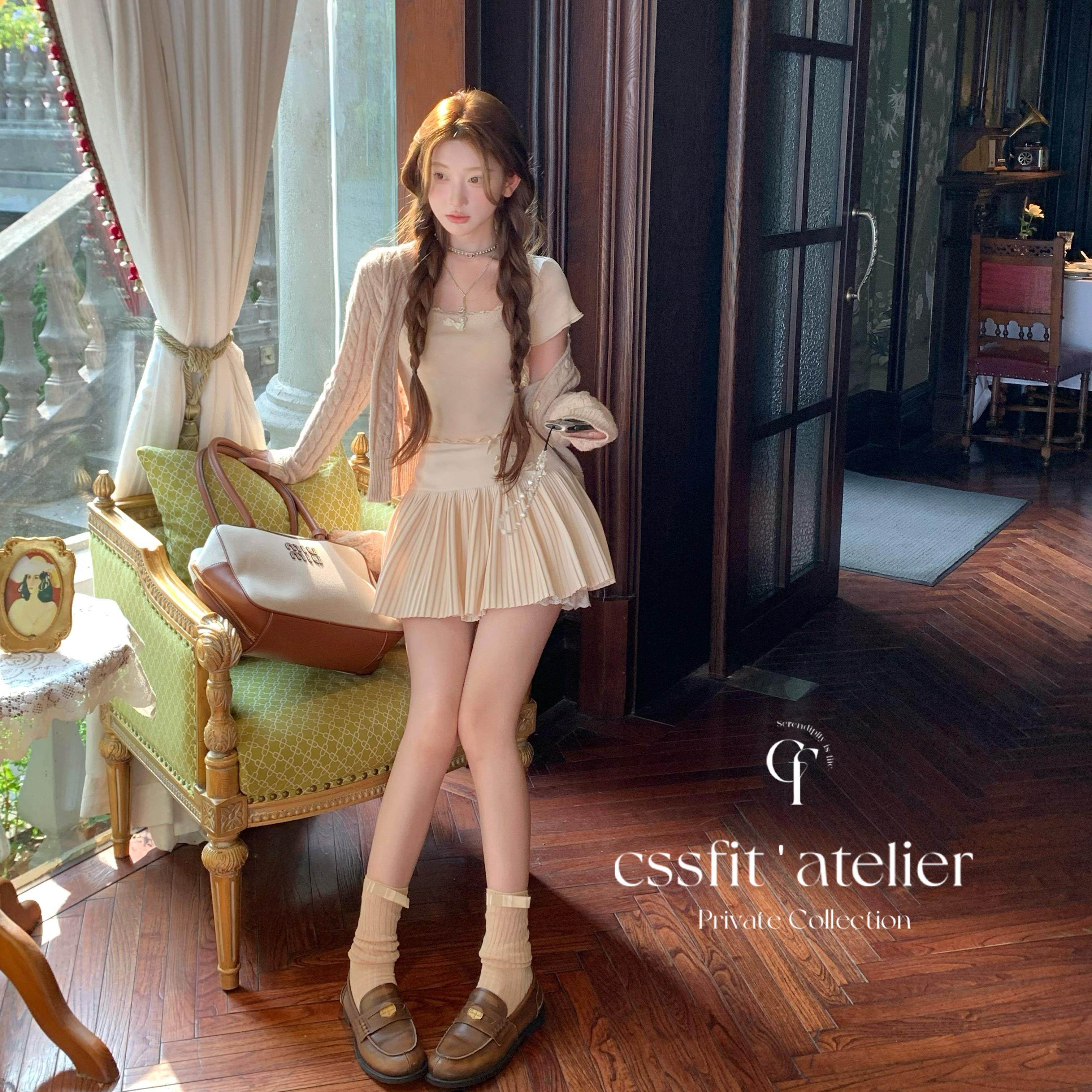 迟伞伞 情窦初开 初恋感bm麻花开衫上衣蕾丝边tee短裙套装秋,淘宝优惠券,粉丝福利购,淘宝优惠卷